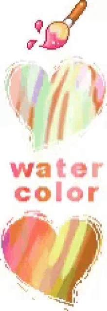 Water Color Heart GIF - Water Color Heart Love GIFs