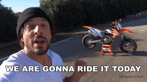 We Are Gonna Ride It Today Adam Waheed GIF - We Are Gonna Ride It Today Adam Waheed Motorcyclist GIFs
