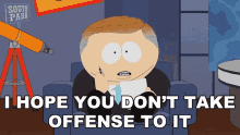 i hope you dont take offense to it eric cartman south park s13e13 dances with smurfs