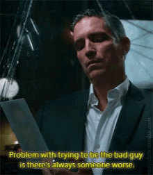 poi john reese person of interest bad guy theres always someone worse