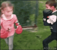 Kids Boxing GIF - Kids Boxing Fight Like A Girl GIFs