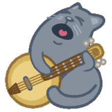 cat ukelele musician singing kitty