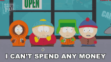 I Cant Spend Money Stan Marsh GIF - I Cant Spend Money Stan Marsh Eric Cartman GIFs