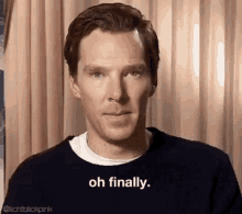 Benedict Cumberbatch Oh GIF - Benedict Cumberbatch Oh Oh Finally GIFs