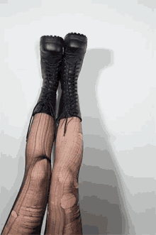 combat boots stockings
