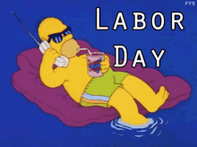 Labor Day GIF - Labor Day The Simpsons GIFs