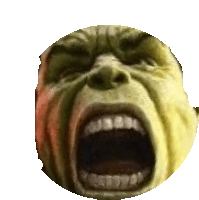 Hulk Out Sticker - Hulk Out Screaming Stickers