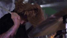 rocking out drummer headbang drums beat rocking out drummer headbang drums beat
