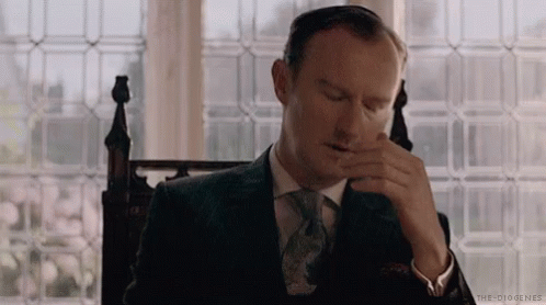 Mycroft Sherlock GIF - Mycroft Sherlock Disappointed - Discover &amp; Share GIFs