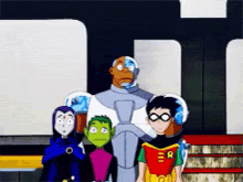 Teen Titans Blinking - Teen Titans GIF - Teen Titans Robin Raven GIFs