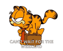 Weekend Garfield GIF - Weekend Garfield Job GIFs
