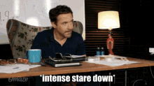 Intense Stare Down - Intense GIF - Intense Robert Downey Junior Rdj GIFs