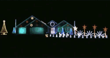 Christmas Lights - Decorated House GIF - Christmas Lights Christmas House GIFs
