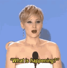 Jennifer Lawrence What Is Happening GIF - Jennifer Lawrence What Is Happening Confused GIFs