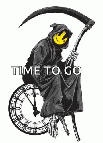 Death Grim Reaper GIF - Death Grim Reaper Clock Strike GIFs