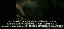 Morbius Morbius Health Tips GIF - Morbius Morbius Health Tips Morbius Film GIFs