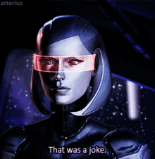 Edi Mass Effect GIF - Edi Mass Effect That Was A Joke GIFs