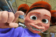 Darla Dice Hola GIF - Finding Nemo Poke Scary GIFs