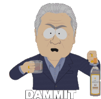 Dammit South Park Sticker - Dammit South Park Upset Stickers