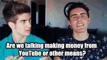 I Think Alfie Is Trying To Tell Us Something….;) GIF - Making Money Other Means Joey Graceffa GIFs