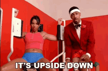 Its Upside Down Kanye West GIF - Its Upside Down Kanye West The New Workout Plan Song GIFs