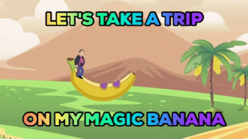 Wtf Banana GIF - Wtf Banana Magic GIFs
