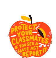 Protect Your Classmates If You See A Hate Act Report It Call211 Sticker - Protect Your Classmates If You See A Hate Act Report It Call211 Bully Stickers