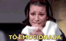 Lea Michele / Glee / Emocionada / Me Emocionei / GIF - Glee Lea Michele Emotional GIFs