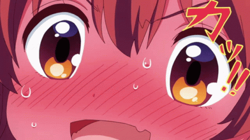 Anime embarrassed face