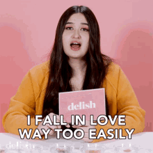 I Fall In Love Way Too Easily I Love Too Much GIF - I Fall In Love Way Too Easily I Love Too Much Hopeless Romantic GIFs