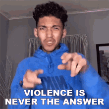 Violence Is Never The Answer Mahkai GIF - Violence Is Never The Answer Mahkai Its Not The Answer GIFs