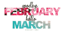 Goodbye February Hello March GIF - March Goodbye February Hello March GIFs