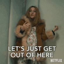 Lets Just Get Out Of Here Lenora Vulvokov GIF - Lets Just Get Out Of Here Lenora Vulvokov Chloësevigny GIFs