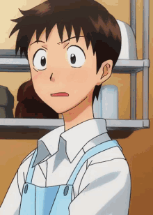 Shinji Ikari GIF - Blush Shinji Evabgelion GIFs