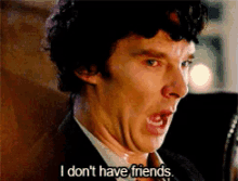 No Friends GIF - Foreveralone Sherlock Holmes Benedic Cumberbatch GIFs