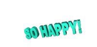 So Happy Yay Sticker - So Happy Happy Yay Stickers