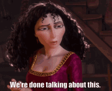 tangled disney mother gothel were done talking no talking