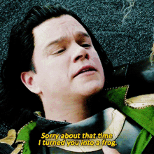 thor loki joke sorry about that time turned you into frog