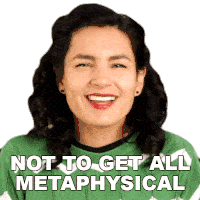 Not To Get All Metaphysical Trina Espinoza Sticker - Not To Get All Metaphysical Trina Espinoza Seeker Stickers