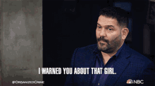 I Warned You About That Girl Bill Brewster GIF - I Warned You About That Girl Bill Brewster Guillermo Díaz GIFs