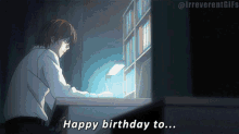 Light Yagami Happy Birthday GIF - Light Yagami Happy Birthday Death Note GIFs