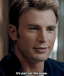 Captain America Chris Evans GIF - Captain America Chris Evans Its Just Not The Same GIFs