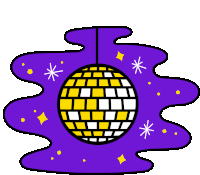 Disco Ball Shinny Sticker - Disco Ball Shinny Dance Stickers