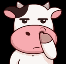 Cow Pick GIF - Cow Pick Nose GIFs