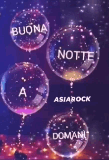 Asiarock Buona Notte GIF - Asiarock Buona Notte Bubbles GIFs