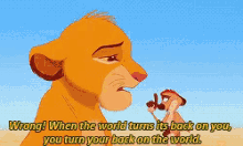 The Lion King Timon GIF - The Lion King Timon When The World Turns It Back On You GIFs