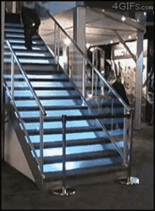 Walk Away GIF - Stairs Fall Down Fall GIFs