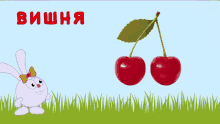 ягоды смешарики вишня лето мультик GIF - Berries Smeshariki Cherry GIFs