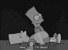 Im Dead Cool GIF - Im Dead Cool Simpsons GIFs