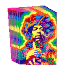 Jimi Hendrix Guitar Sticker - Jimi Hendrix Jimi Hendrix Stickers